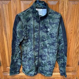 And1 Boy's XL (14/16) Green Camouflage Jacket